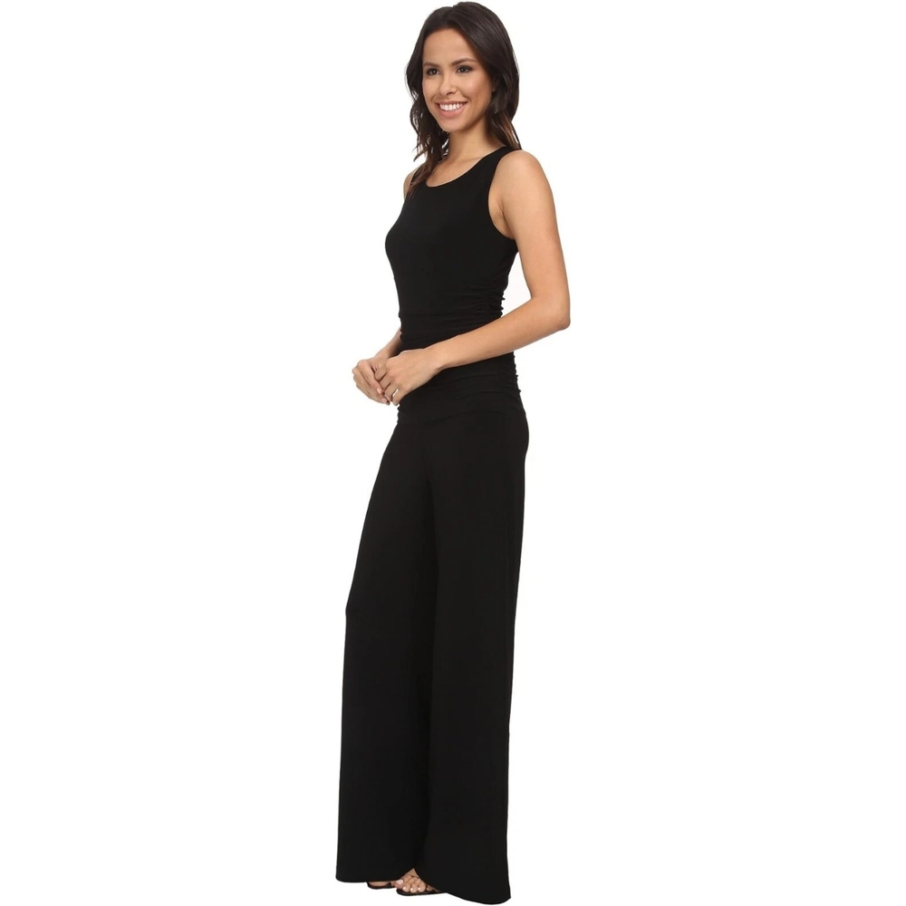 Norma Kamali Black Sleeveless Wide Leg Jumpsuit Size XS - Picture 9 of 12